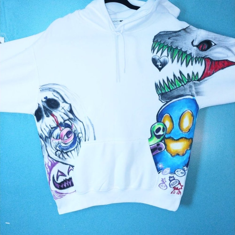 Custom Hand Painted Hoodie 1 of 1